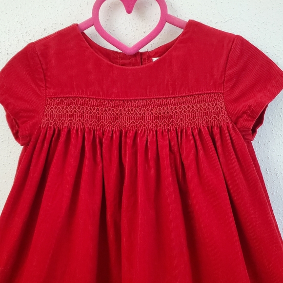 Polo Ralph Lauren Baby Girls Fine Wale Smocked Corduroy Dress - Picture 7 of 10